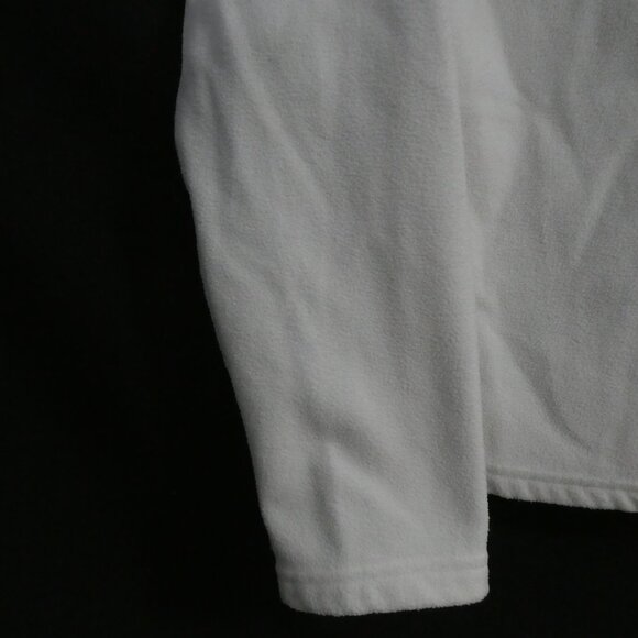 Y2K | OLD NAVY | size 14 | White Fleece Partial Zip-Up Pullover Shirt - Picture 12 of 14